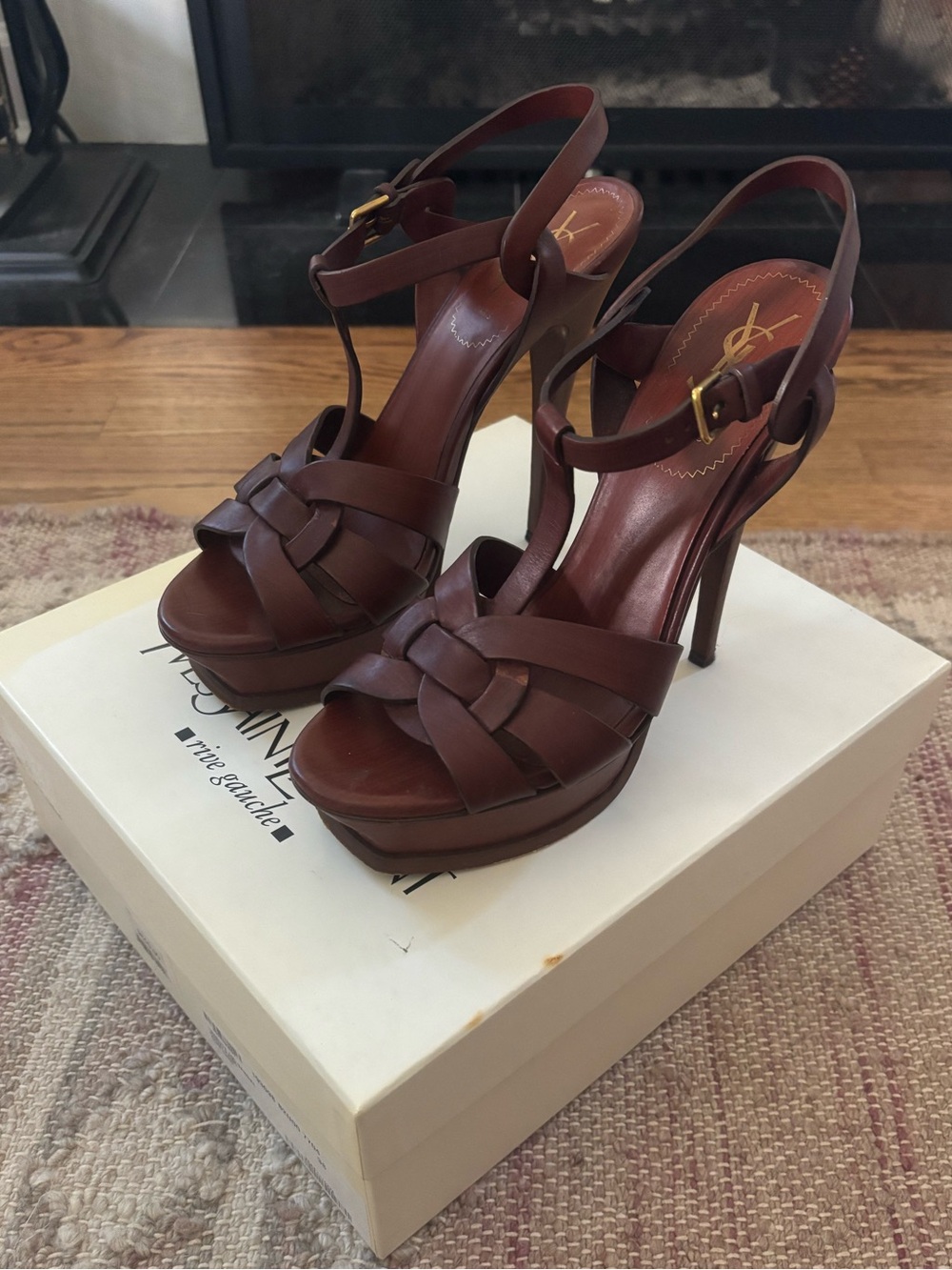 Yves Saint Laurent women’s platform sandals